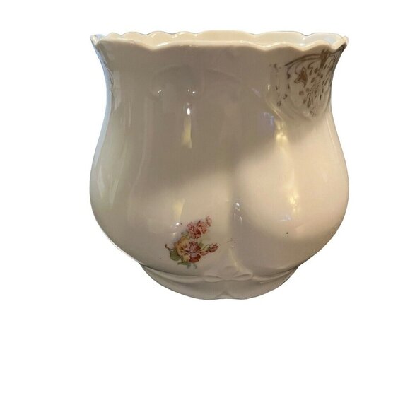 Vintage Floral Candy/Sugar Dish Biscuit Jar with Lid Floral Pattern Antique - Picture 11 of 16